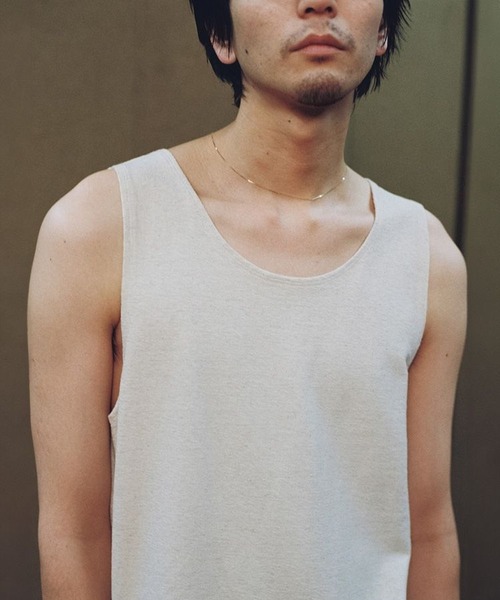 LIDnM（リドム） タンクトップ LINEN SLUB TANK TOP メンズ : ZOZOTOWN