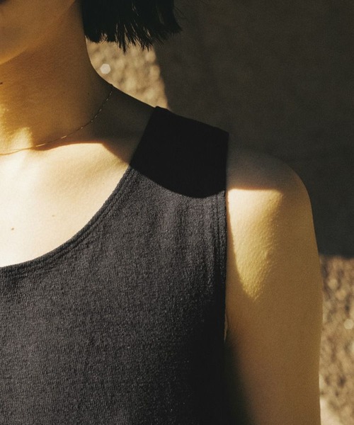 LIDnM（リドム） タンクトップ LINEN SLUB TANK TOP メンズ : ZOZOTOWN