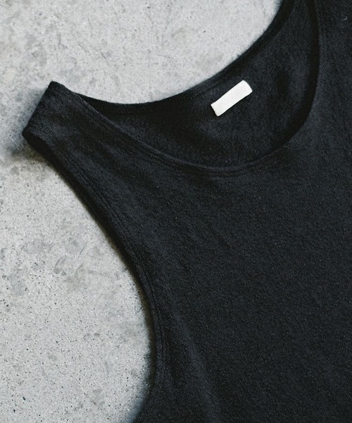 LIDnM（リドム） タンクトップ LINEN SLUB TANK TOP メンズ : ZOZOTOWN