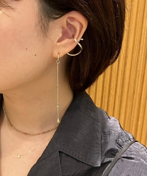 イヤリング 「シークレットグリマー」 ビジュー イヤリング レディースの画像