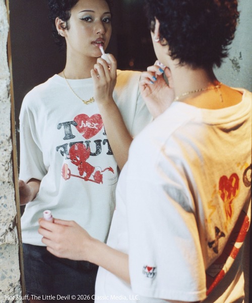 X-girl（エックスガール） tシャツ 半袖 | HOT STUFF FADED S/S TEE