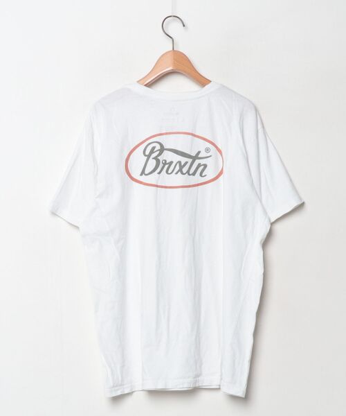 「BRIXTON」 ワンポイント半袖Tシャツ L ホワイト メンズ_画像2