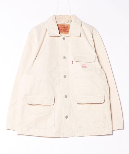 「Levi's」 デニムジャケット S ホワイト メンズ_画像2