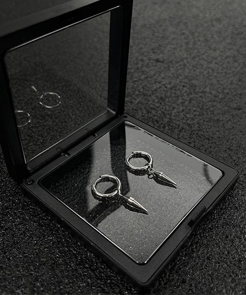 ピアス EK606/シルバーリングドロップピアス/両耳用/メンズ(NEZ