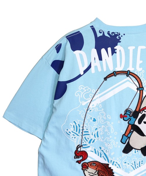 PANDIESTA（パンディエスタ） tシャツ 釣りキチ鮫パンダTシャツ(M2