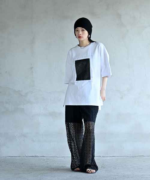 「funda mine」 半袖Tシャツ FREE ブラック レディース_画像6