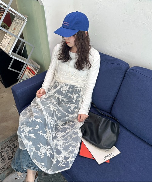 「PILIT」 ノースリーブワンピース MEDIUM アイボリー レディース_画像8