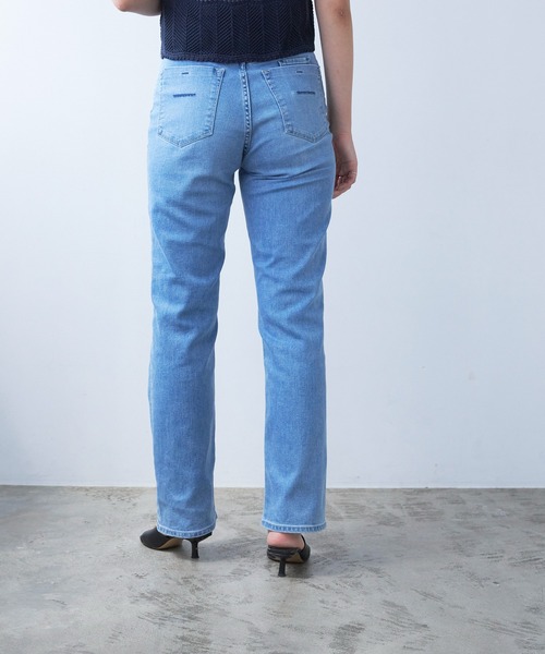 「YANUK」 デニムパンツ 26inch ライトブルー レディース_画像4