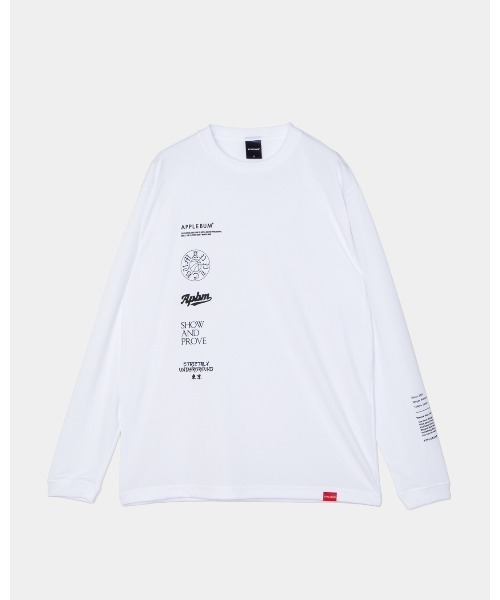 APPLEBUM ホワイト ロンT Mサイズ APPLEBUM（アップルバム） tシャツ Icon Dry L/S T-shirt メンズ