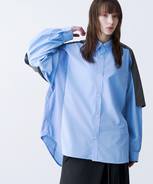 SeeSew シャツ 「UNISEX」FAKE BLOCKING SHIRTS/フェイクブロッキング