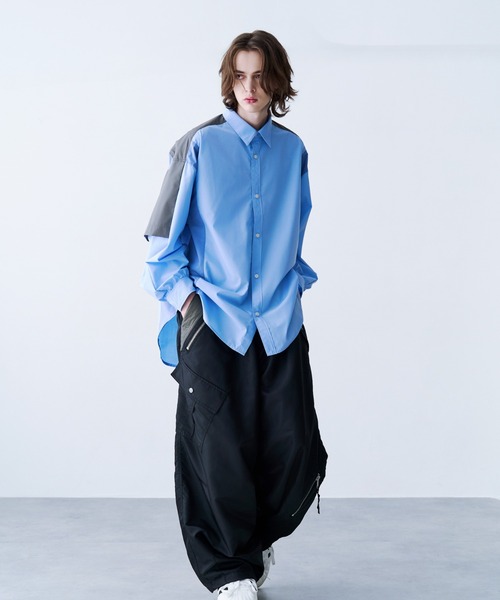 SeeSew シャツ 「UNISEX」FAKE BLOCKING SHIRTS/フェイクブロッキング