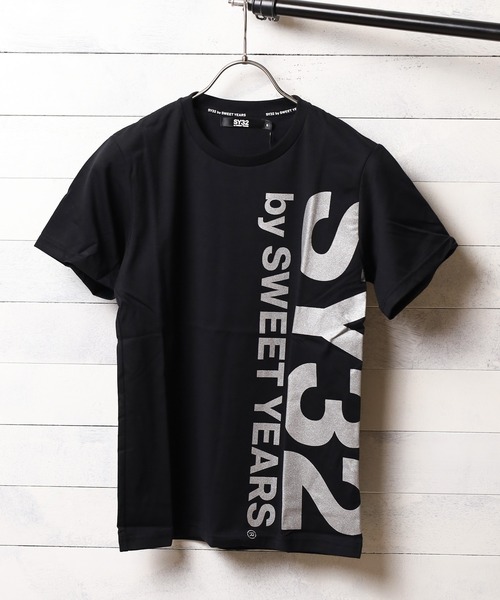 SY32 by SWEET YEARS tシャツ 「SY32 YEARS」VERTICAL LOGO TEE
