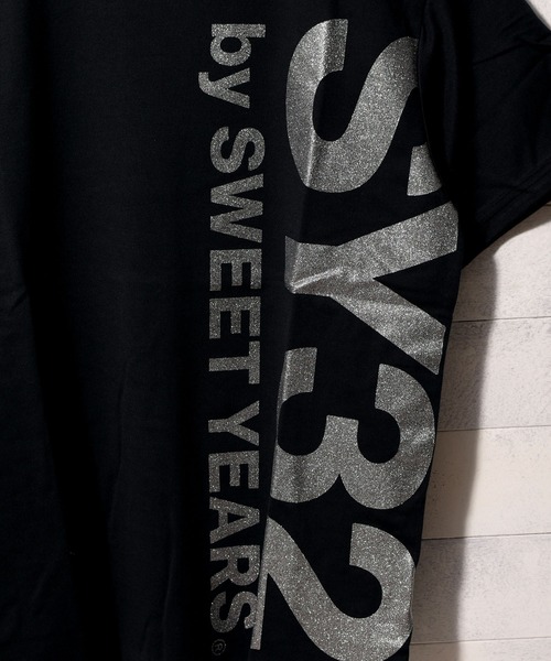 SY32 by SWEET YEARS tシャツ 「SY32 YEARS」VERTICAL LOGO TEE
