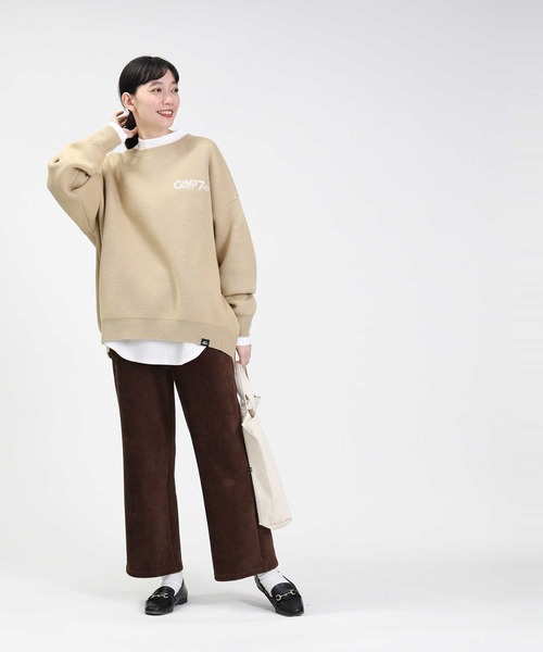 CAMP7 レディース ニット 「CAMP7」マウンテンバックロゴニット