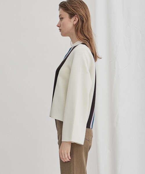 WRAPINKNOT STODIOUS別注 POLO KNIT TOPS 別注POLO KNIT TOPS(FREE WHITE): WRAPINKNOT: WOMENS