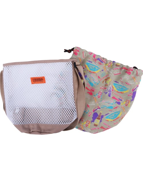 [美品] UNIVERSAL OVERALL ショルダーバック セール】【UNIVERSAL OVERALL】FRONT MESH SHOULDER BAG