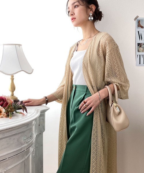 classicalelf（クラシカルエルフ） カーディガン 華やぐ大人レース。総