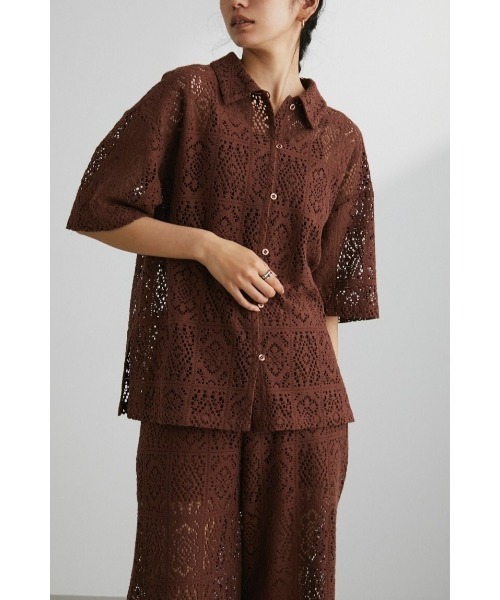 STYLEMIXER シャツ ブラウス クロシェレースシャツ : ZOZOTOWN Yahoo  