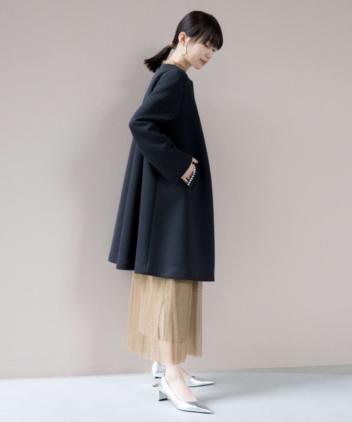 エブール　ボンディングコート　ノーカラー　黒　38 楽天市場】ボンディングコート コート レディース アウター 送料無料