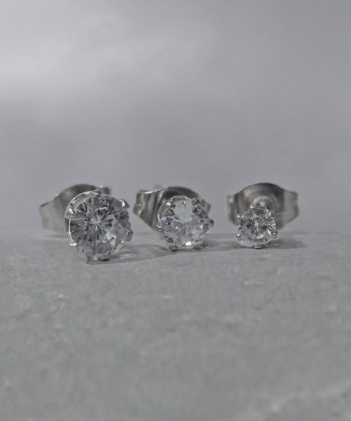 SBG by 7JEWELRY アレルギー対応 ピアス SBG ストーンスタッドピアス
