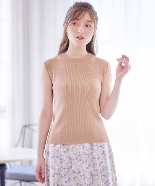 AKRIS アクリス アンサンブル ノースリーブニット×カーディガン C alotta（アロッタ） ニット セーター ノースリーブニット＆カーデ