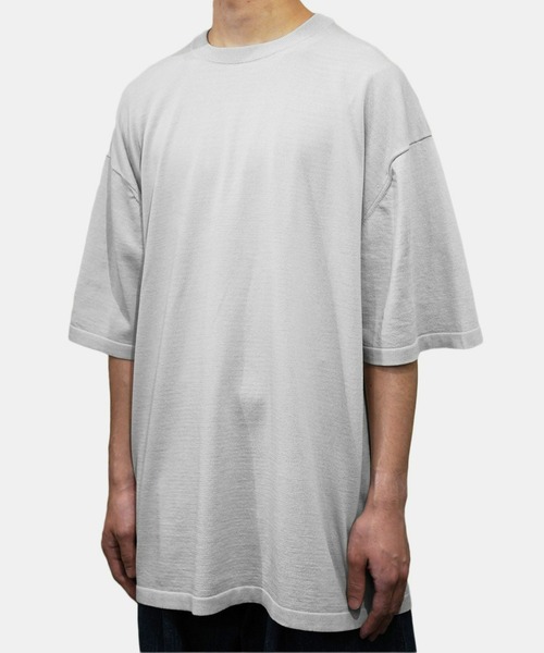 ATON セーター ニット 「ATON」FRESCA KNIT HALF SLEEVE SWEATER