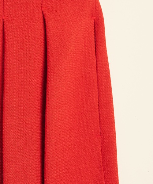 PUBLIC TOKYO パンツ スラックス ツイードタックワイドパンツ  