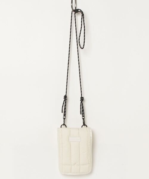 ショルダーバッグ・ポシェット HUNTER UNISEX Intrepid Puffer Essential Phone Pouch White Wi MUG ショルダーバッグ 「HUNTER」NTREPID PUFFER ESSENTIAL