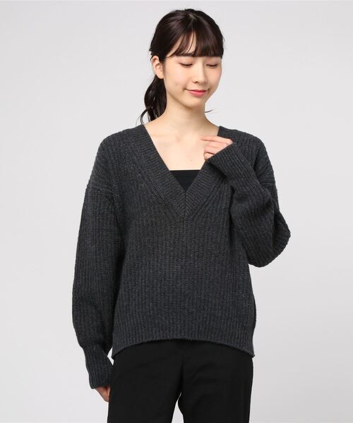 Vネックライトプルオーバー DRESSTERIOR ドレステリア *コットンクルーネックラグランプル