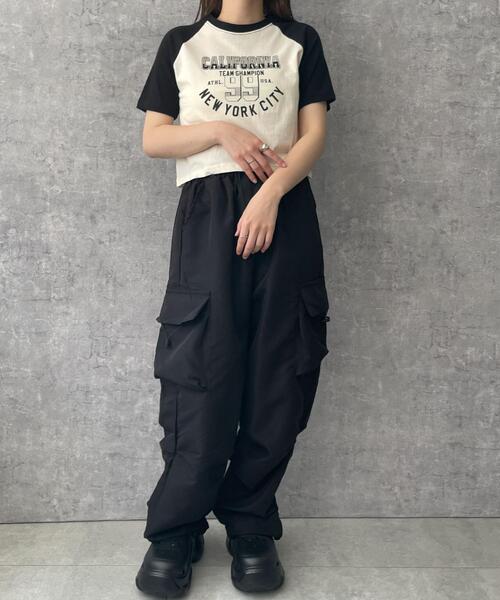 WOND tシャツ CALIFORNIAロゴラグランTシャツ レディース