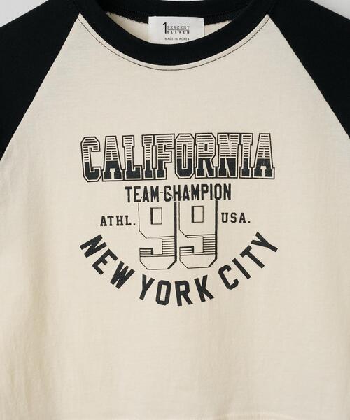 WOND tシャツ CALIFORNIAロゴラグランTシャツ レディース