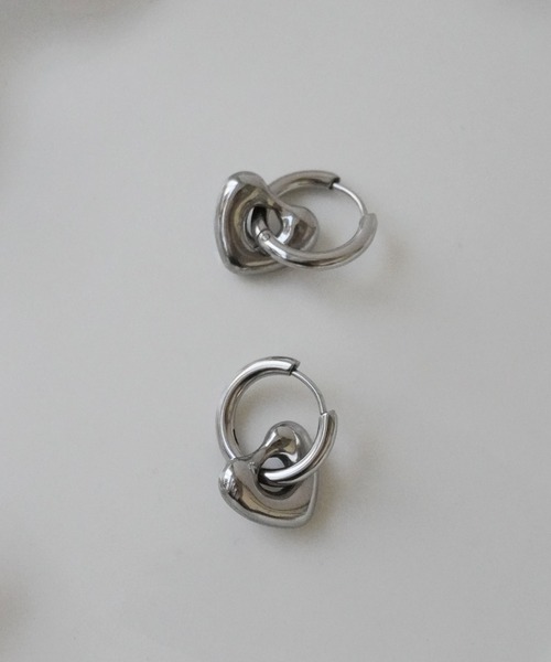 Port（ポート） フープ ピアス 「 」 2WAY ハート スター モチーフ