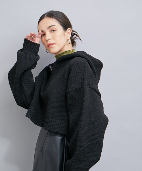 LE CERCLE par rope' ニット セーター ハーフZIPニットプル