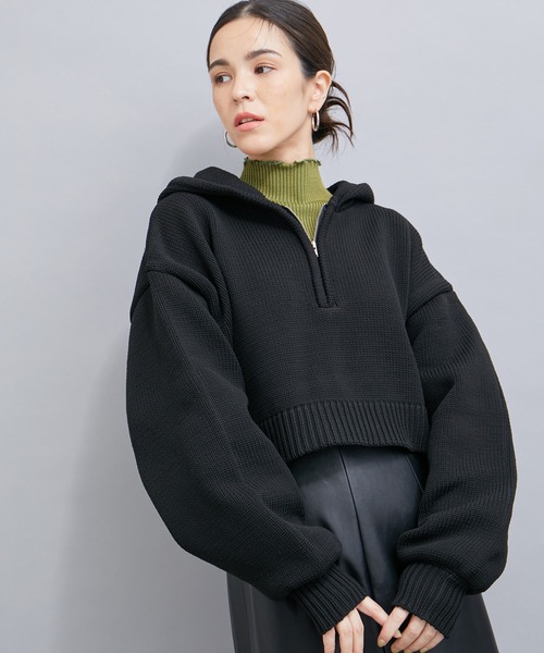 LE CERCLE par rope' ニット セーター ハーフZIPニットプルオーバー