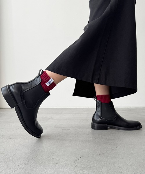 CANAL JEAN（キャナルジーン） ブーツ El mar レザーサイドゴア