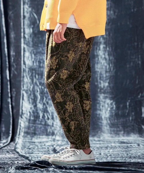 パンツ stof Melting textile pants ドS LINEN GARMENT DYED EASY PANTS MUSOU [SUMI] - WUNDER 大阪