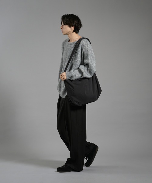 ショルダーバッグ NYLON BIG SHOULDER BACK/ナイロンビックショルダーバッグ メンズ | kutir | 09