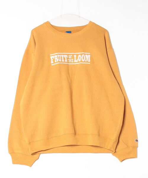 トレーナー スウェット 「FRUIT OF THE LOOM/フルーツオブザルーム」FTL×PEANUTSワッペン甘編み裏毛スエット レディース FRUIT OF THE LOOM トレーナー スウェット 「FRUIT LOOM