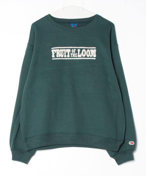 トレーナー スウェット 「FRUIT OF THE LOOM/フルーツオブザルーム」FTL×PEANUTSワッペン甘編み裏毛スエット レディース FRUIT OF THE LOOM トレーナー スウェット 「FRUIT LOOM
