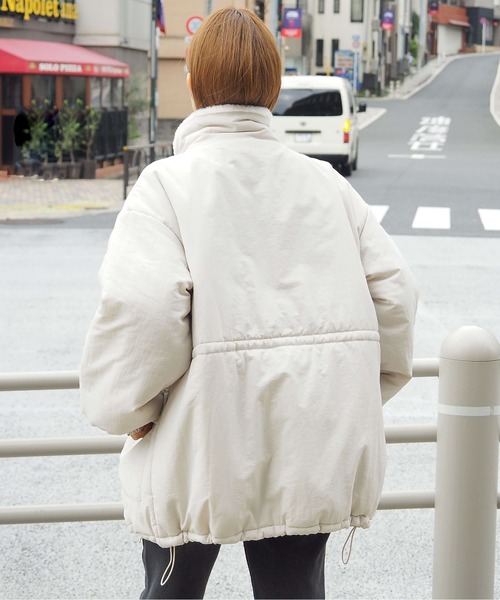 極美品✨トゥービーシック エコファーコンビブルゾン ティアード 中綿 M相当 tiptop（ティップトップ） ブルゾン アウター 中綿ファー使いマルチway