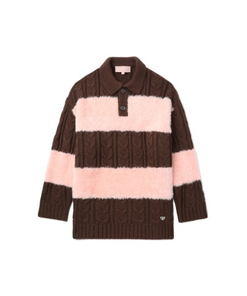 ニット セーター BAPY POLO SWEATER レディース