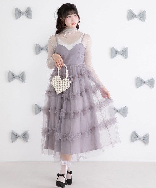 DearMyLoveRose（ディアマイラブローズ） ワンピース チュールフリル