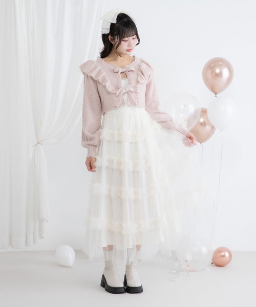 DearMyLoveRose ワンピース チュールフリルドールティアート