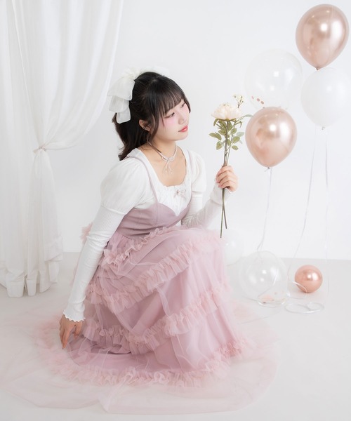 DearMyLoveRose ワンピース チュールフリルドールティアート