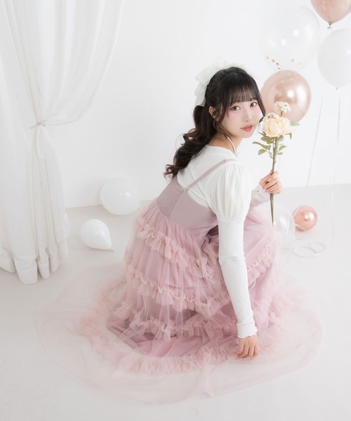 DearMyLoveRose ワンピース チュールフリルドールティアート