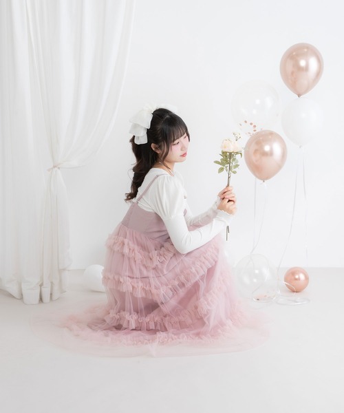 DearMyLoveRose ワンピース チュールフリルドールティアート