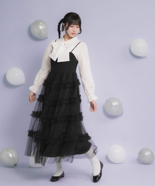 新品未使用Mystrada フリルティアードキャミ スタッフコーディネート】《店舗限定》フリルティアードキャミ｜yumi