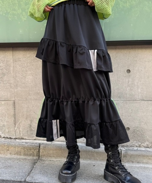 Candy Stripper スカート FRILL MESH JERSEY : ZOZOTOWN Yahoo