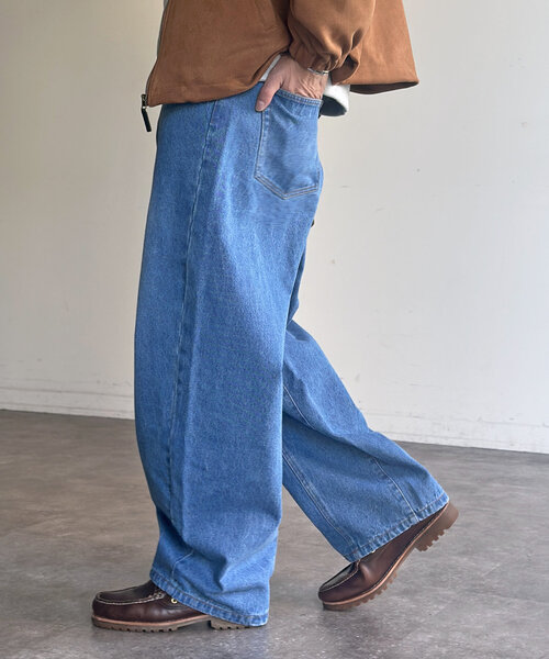 デニム・ジーパン LONG JEANS Midlize Wide Denim – ch!iii