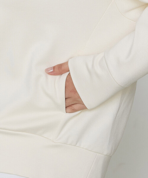 COMME CA（コムサ） tシャツ レーヨンストレッチポンチ ハーフジップ